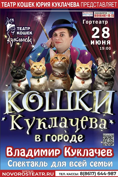 ВЛАДИМИР  КУКЛАЧЕВ   «Кошки Куклачева в городе»